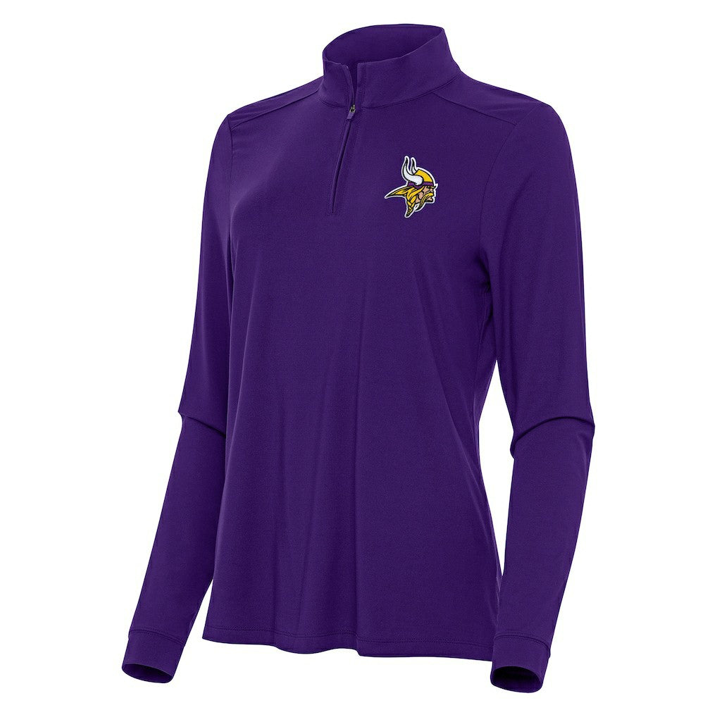 Minnesota Vikings Antigua Women's Intent Quarter-Zip Sweatshirt - Purple cheap