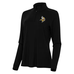 Minnesota Vikings Antigua Women's Intent Quarter-Zip Sweatshirt - Black sale