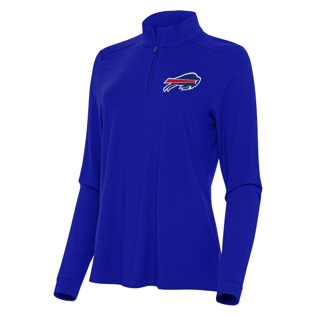 Buffalo Bills Antigua Women's Intent Quarter-Zip Sweatshirt - Royal sale