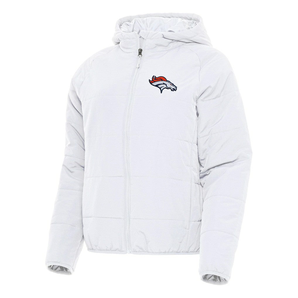 Denver Broncos Antigua Women's Universe Full-Zip Hoodie Jacket - White for sale