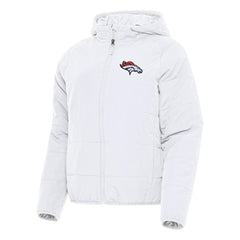 Denver Broncos Antigua Women's Universe Full-Zip Hoodie Jacket - White for sale