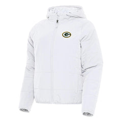 Green Bay Packers Antigua Women's Universe Full-Zip Hoodie Jacket - White outlet