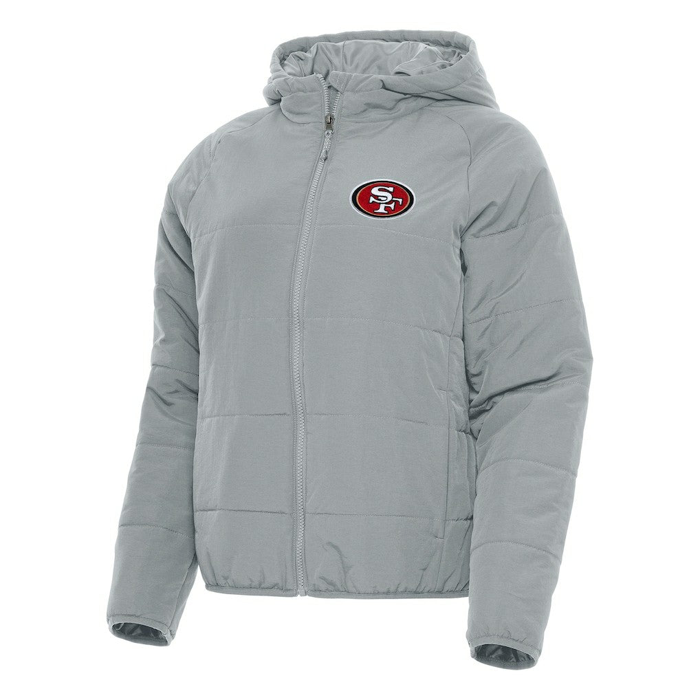 San Francisco 49ers Antigua Women's Universe Full-Zip Hoodie Jacket - Gray on sale
