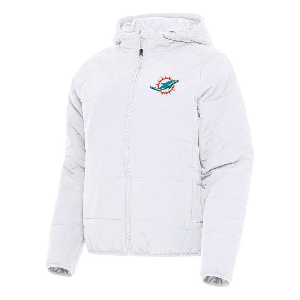 Miami Dolphins Antigua Women's Universe Full-Zip Hoodie Jacket - White cheap