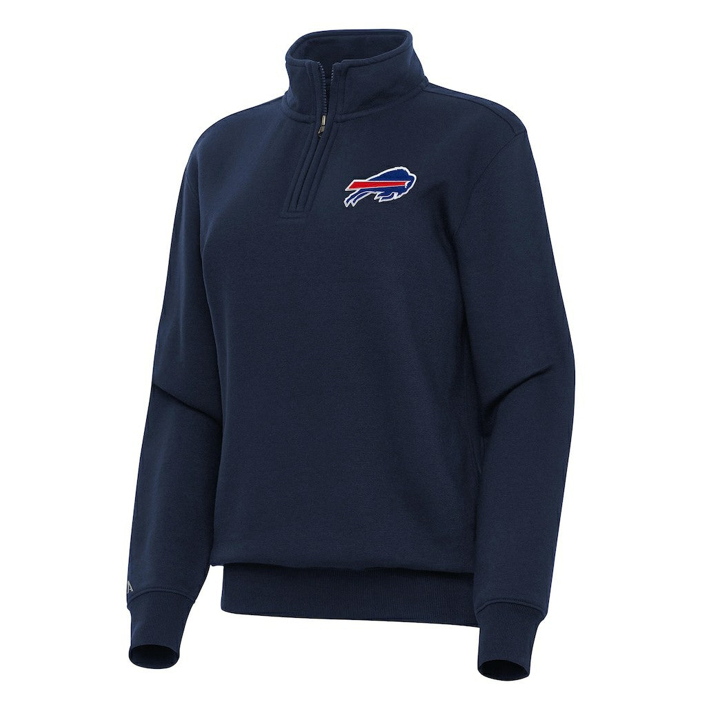 Buffalo Bills Antigua Women's Victory Quarter-Zip Top - Navy on sale
