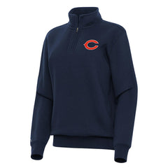 Chicago Bears Antigua Women's Victory Quarter-Zip Top - Navy cheap