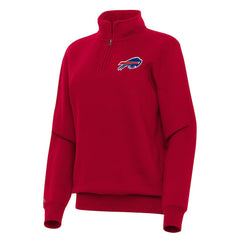 Buffalo Bills Antigua Women's Victory Quarter-Zip Top - Red on sale