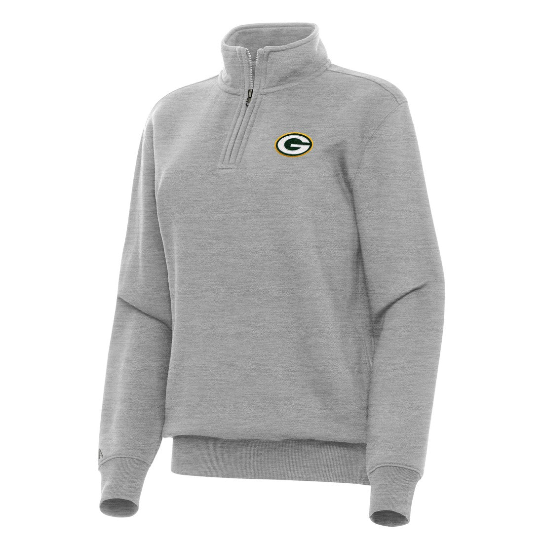 Green Bay Packers Antigua Women's Victory Quarter-Zip Top - Heather Gray outlet