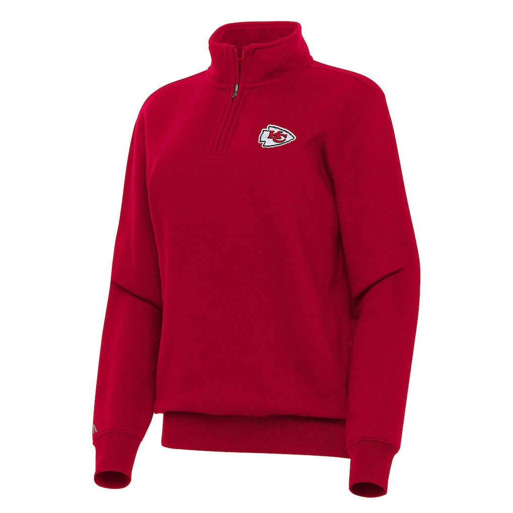 Kansas City Chiefs Antigua Women's Victory Quarter-Zip Top - Red cheap