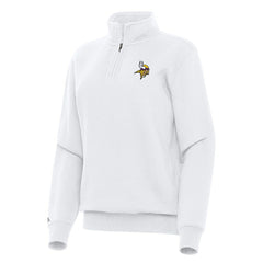 Minnesota Vikings Antigua Women's Victory Quarter-Zip Top - White online