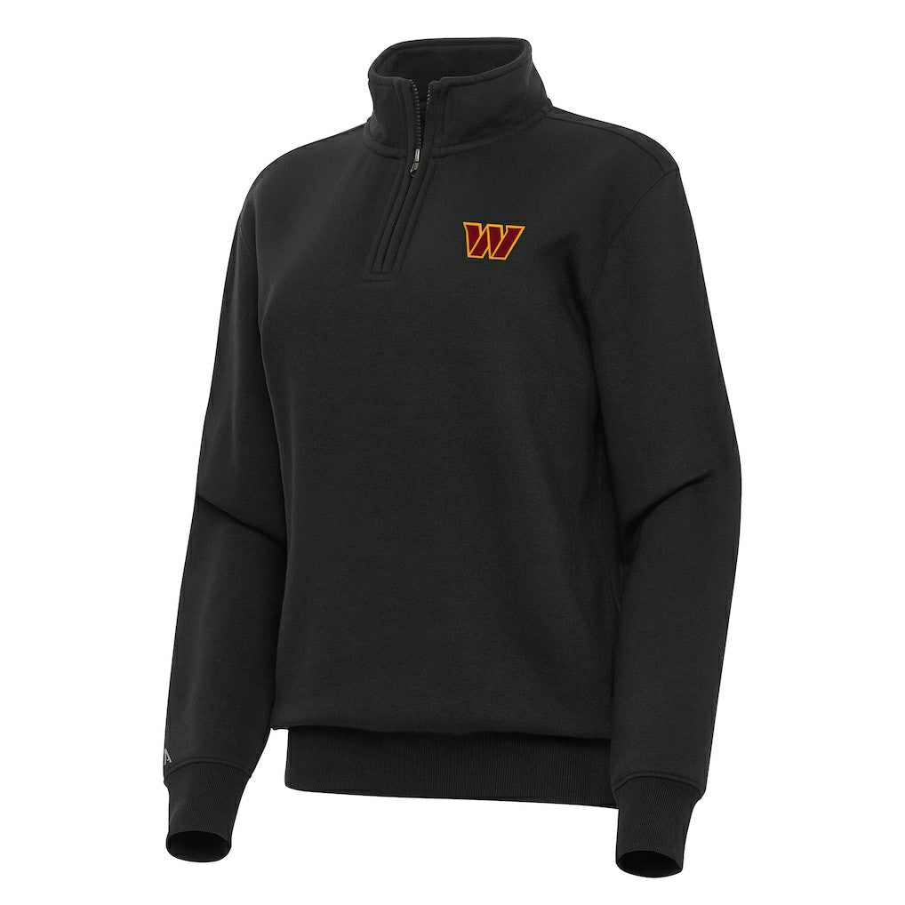 Washington Commanders Antigua Women's Victory Quarter-Zip Top - Black outlet