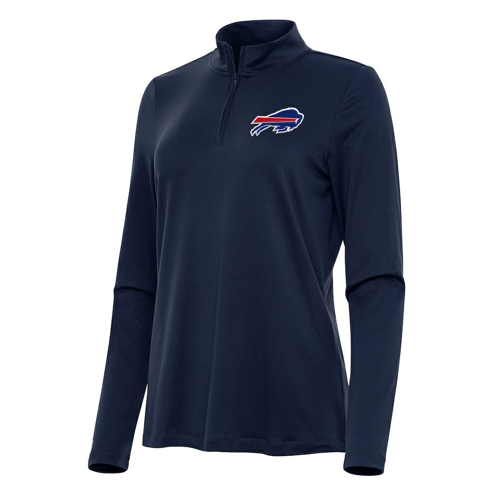 Buffalo Bills Antigua Women's Reprocess Quarter-Zip Top - Navy cheap