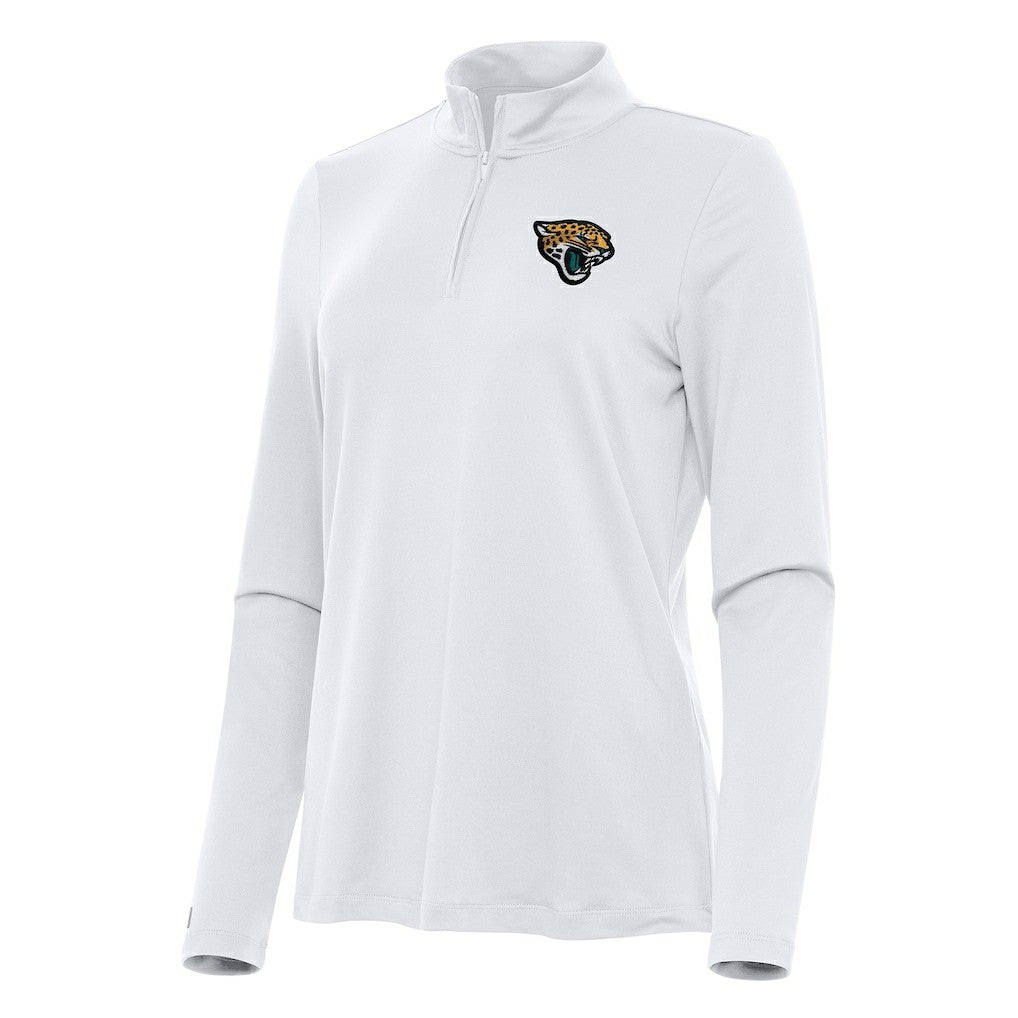 Jacksonville Jaguars Antigua Women's Reprocess Quarter-Zip Top - White cheap