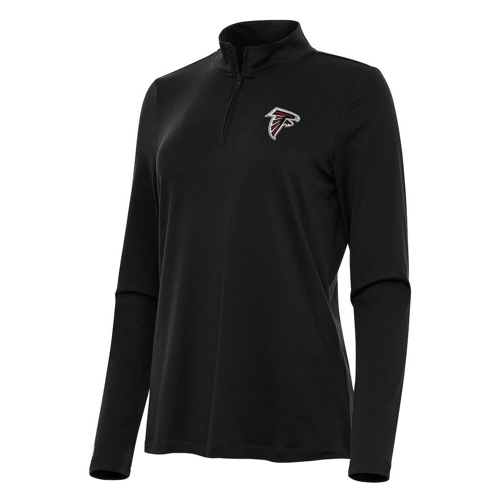 Atlanta Falcons Antigua Women's Reprocess Quarter-Zip Top - Black cheap