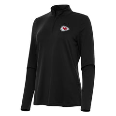 Kansas City Chiefs Antigua Women's Reprocess Quarter-Zip Top - Black online