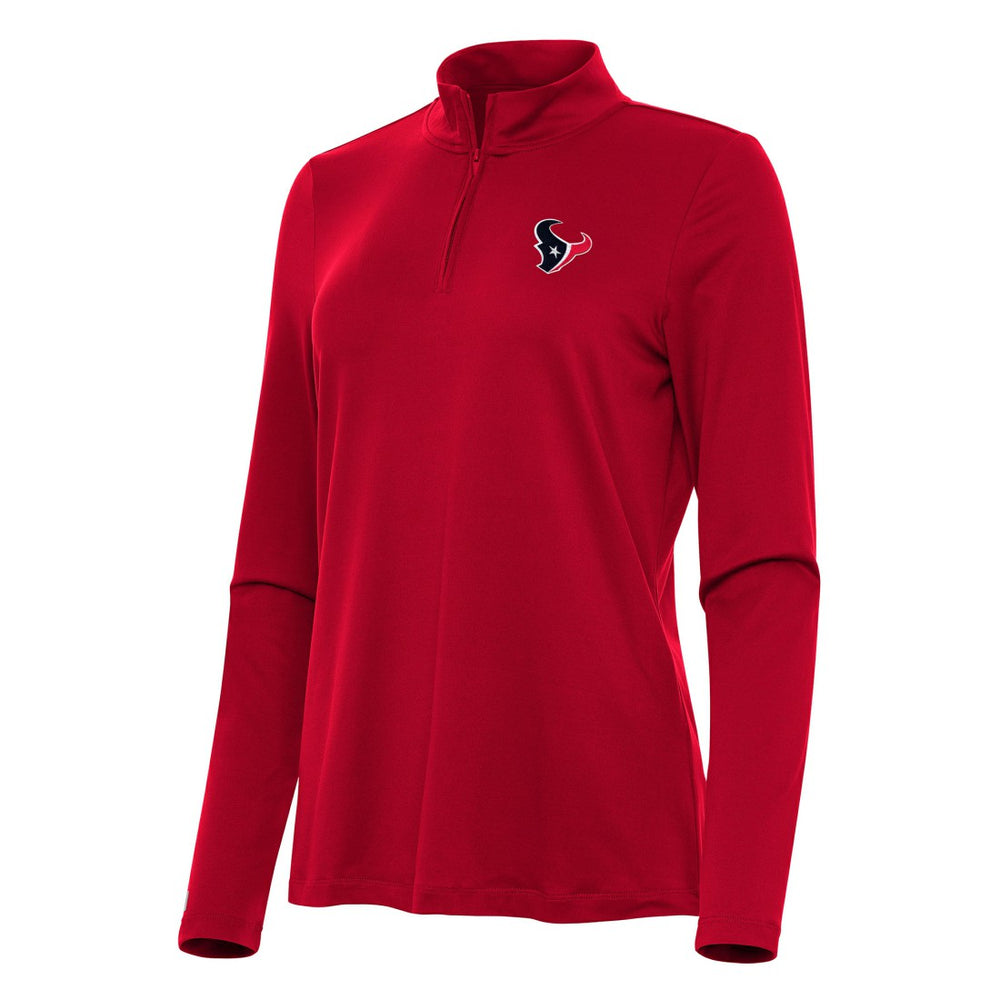 Houston Texans Antigua Women's Reprocess Quarter-Zip Top - Red sale