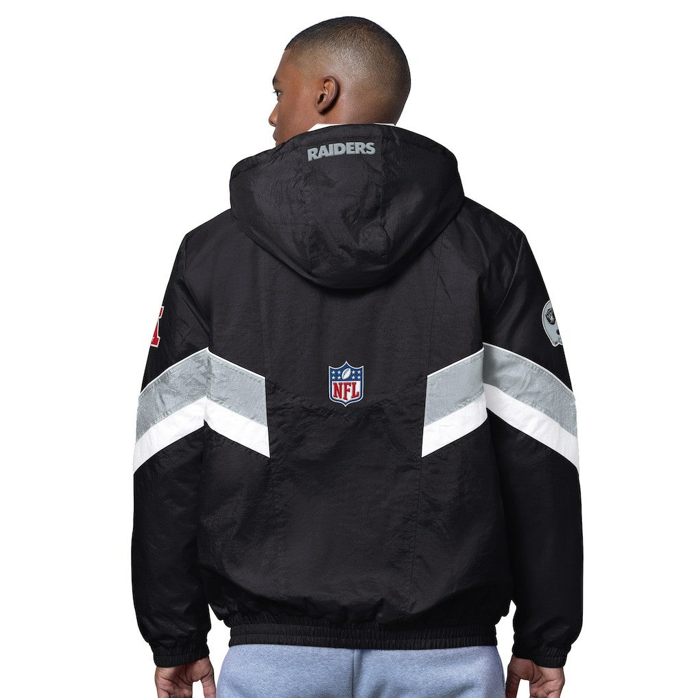 Las Vegas Raiders OVO x Starter Sideline Full-Snap Puffer Jacket - Black for sale