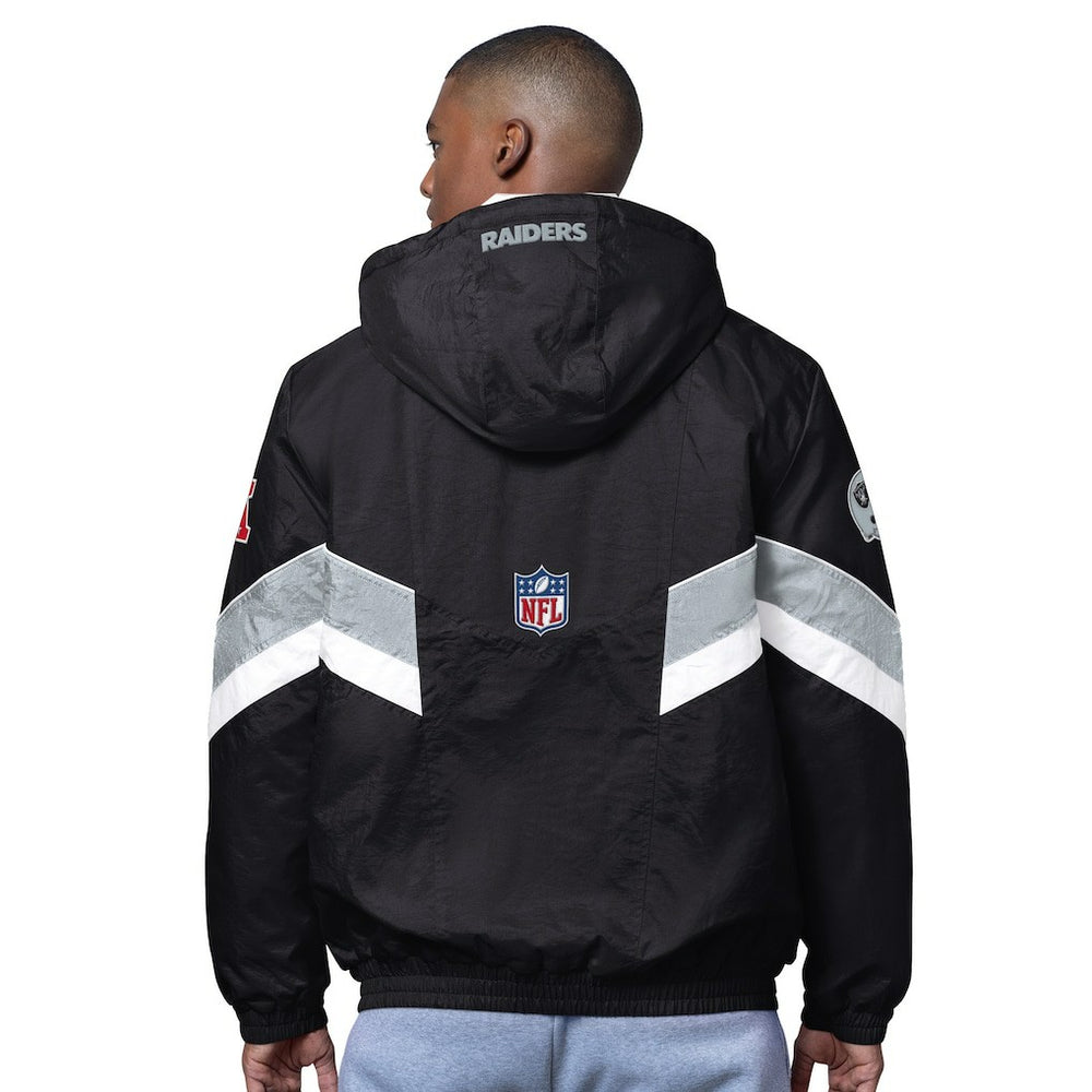 Las Vegas Raiders OVO x Starter Sideline Full-Snap Puffer Jacket - Black for sale