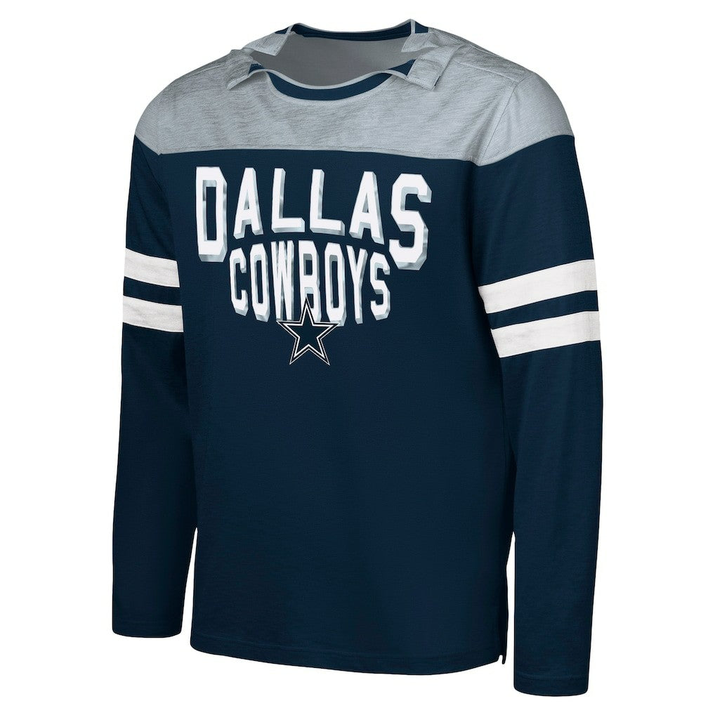 Dallas Cowboys G-III Sports by Carl Banks Adaptive Hail Mary Long Sleeve T-Shirt - Navy/Silver sale