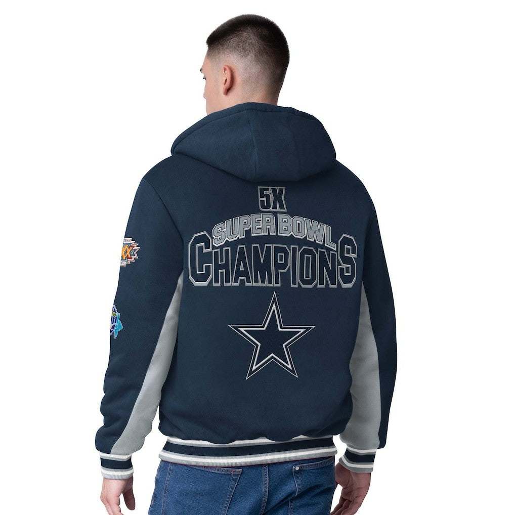 Dallas Cowboys G-III Sports by Carl Banks No Huddle Commemorative Full-Zip Hoodie Jacket - Navy discount
