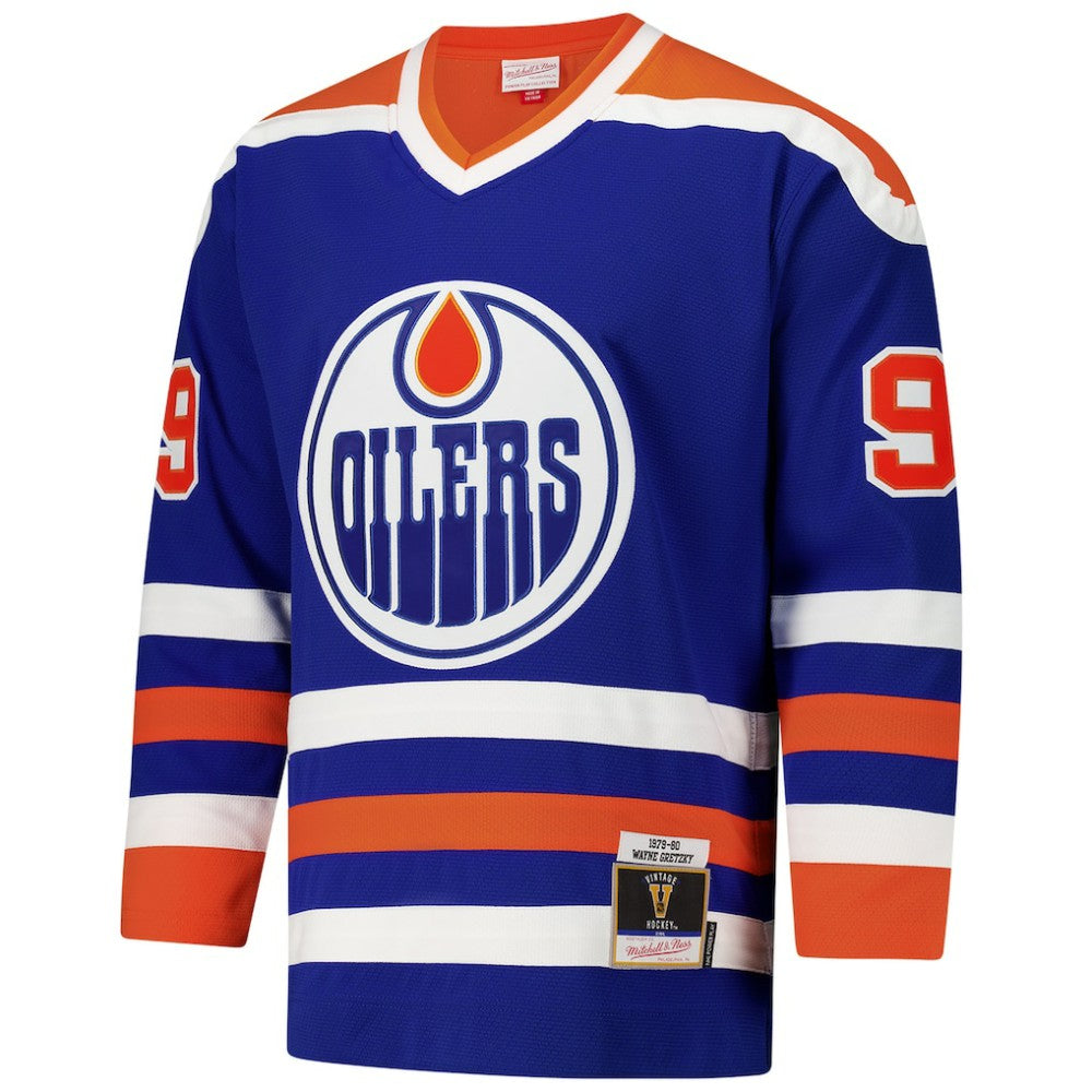 Wayne Gretzky Edmonton Oilers 1979-80 Power Play Jersey Royal