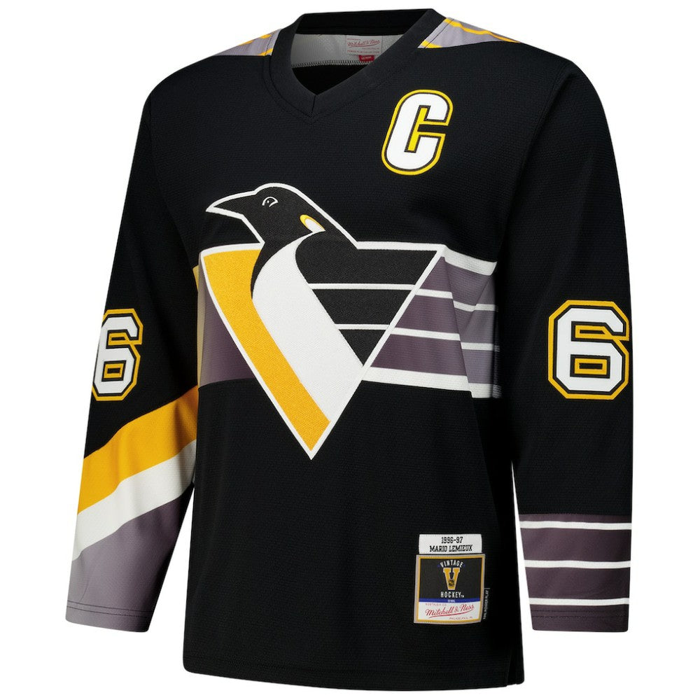 Mario Lemieux Pittsburgh Penguins 1996-97 Power Play Jersey Black