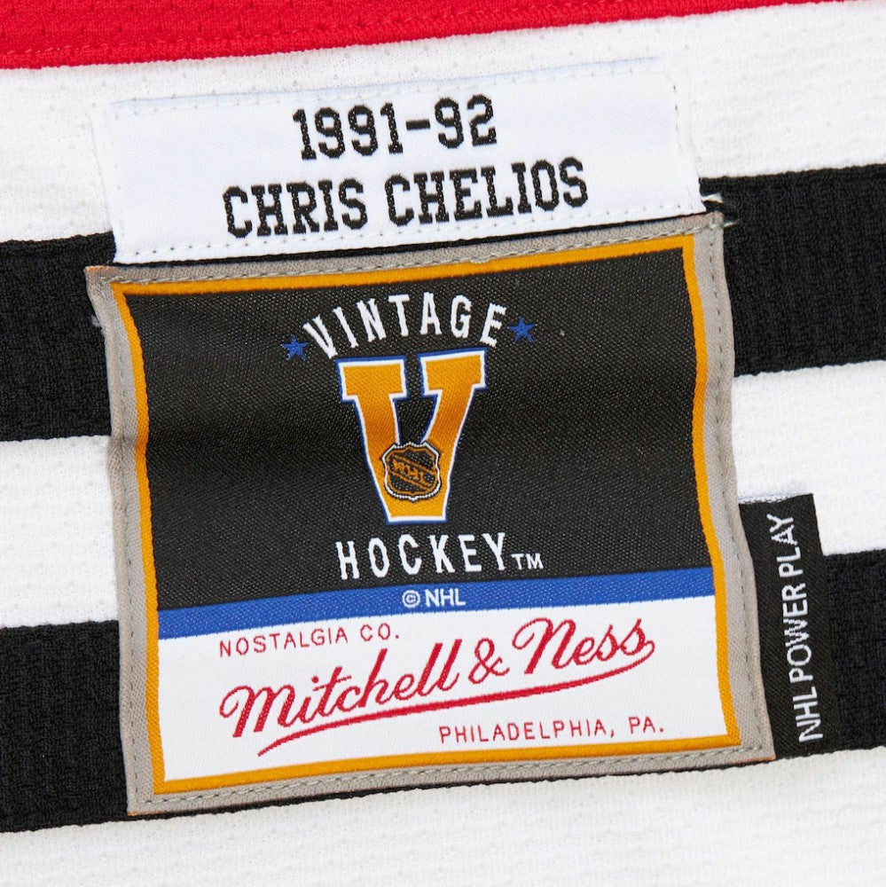 Chris Chelios Chicago Blackhawks 1991-92 Power Play Jersey Red