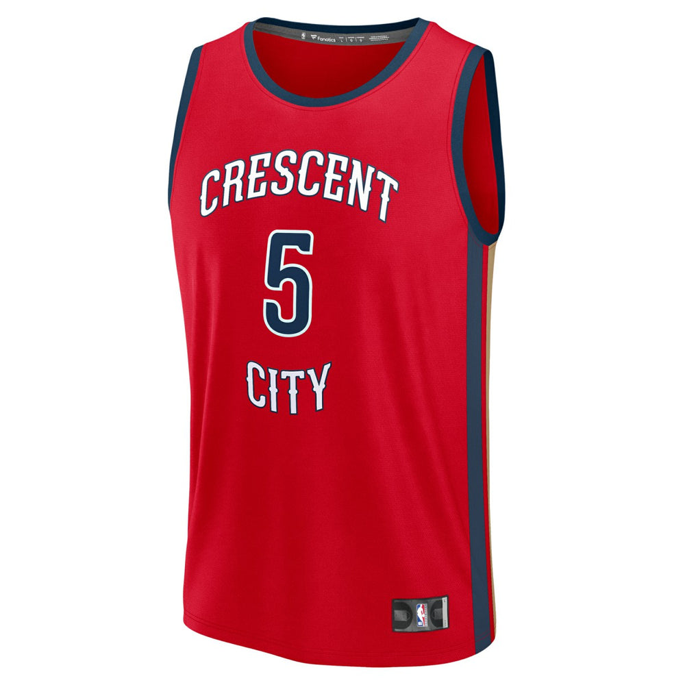 Dejounte Murray New Orleans Pelicans Fast Break Replica Player Jersey - Statement Edition - Red | Fanatics for sale