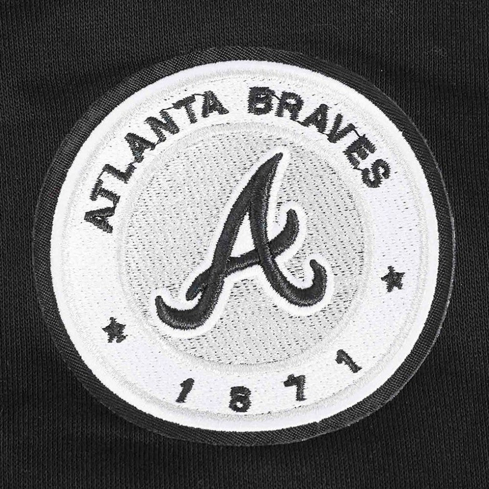 Atlanta Braves Pro Standard Women's Pearl Cropped Pullover Sweatshirt
 - Black