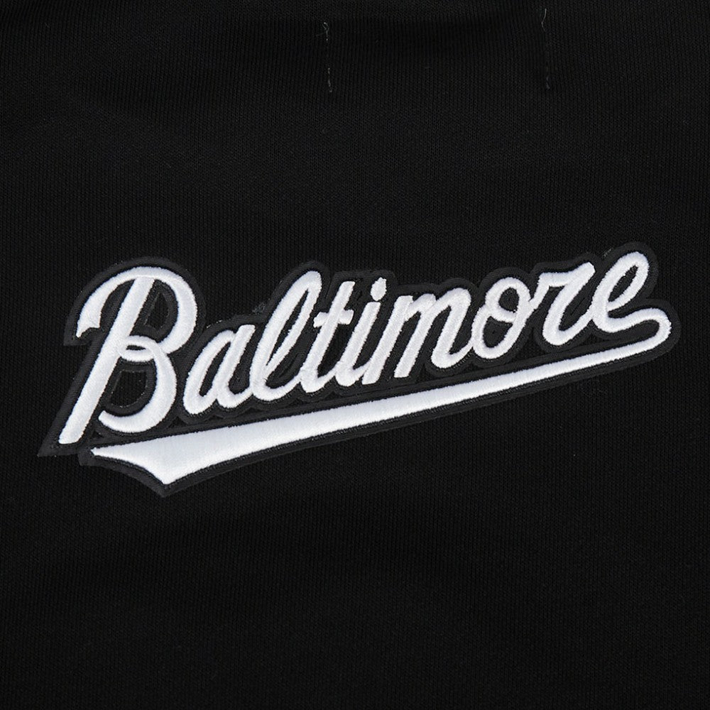 Baltimore Orioles Pro Standard Women's Pearl Cropped Pullover Sweatshirt
 - Black
