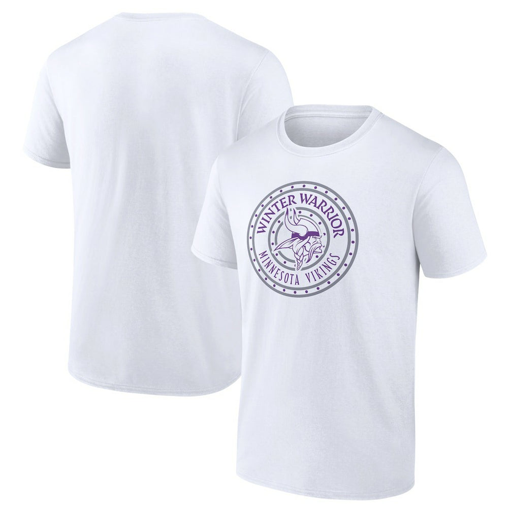 Minnesota Vikings Warriors Shield T-Shirt - White outlet