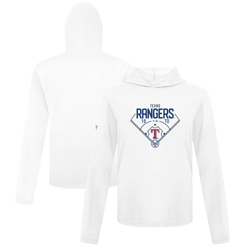 Texas Rangers Levelwear Anthem Home Field Pullover Hoodie - White