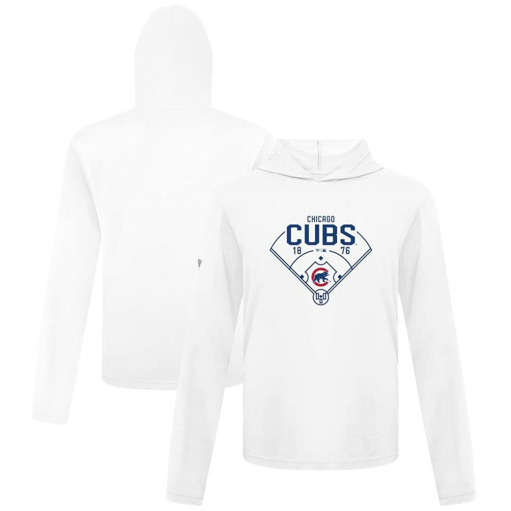 Chicago Cubs Levelwear Anthem Home Field Pullover Hoodie - White