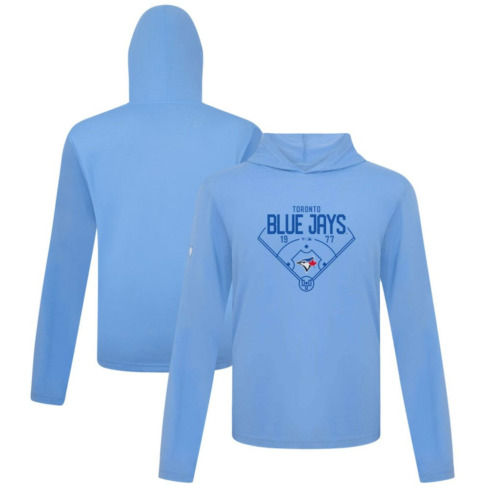 Toronto Blue Jays Levelwear Anthem Home Field Pullover Hoodie - Light Blue