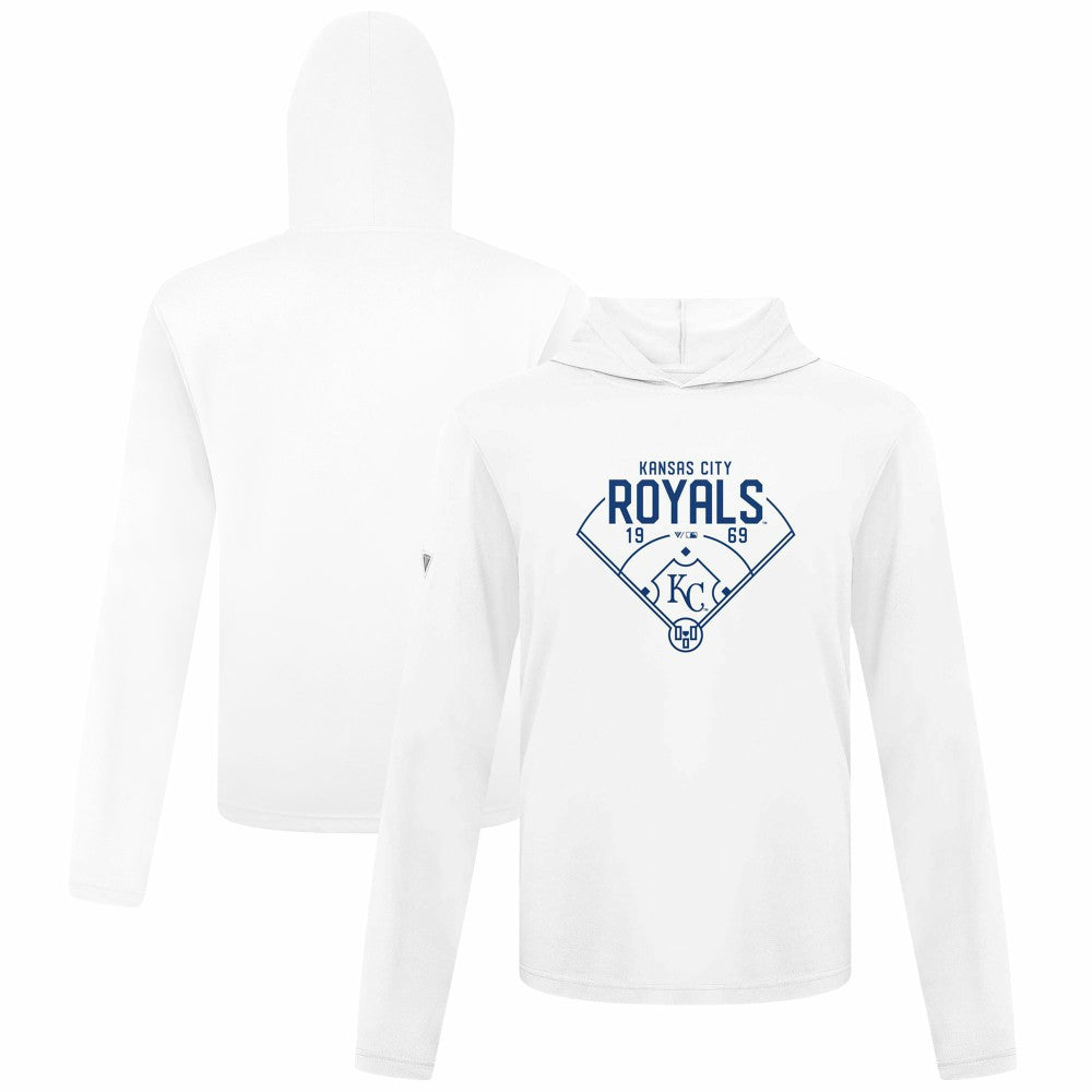 Kansas City Royals Levelwear Anthem Home Field Pullover Hoodie - White