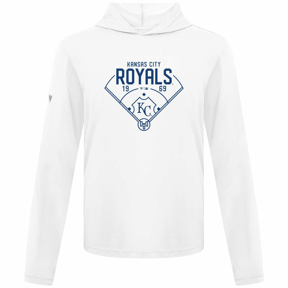 Kansas City Royals Levelwear Anthem Home Field Pullover Hoodie - White
