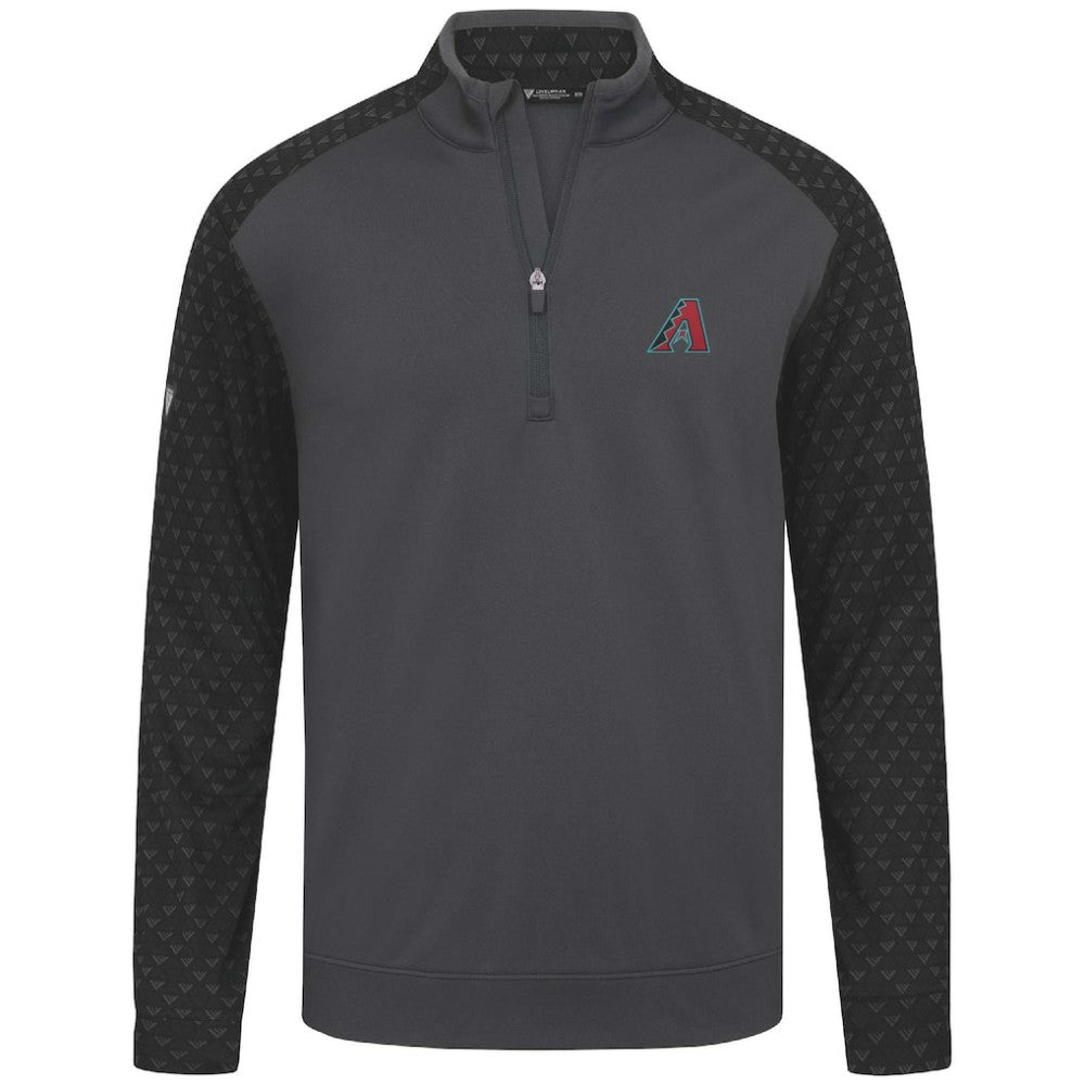 Arizona Diamondbacks Levelwear Aztec Insignia 2.0 Quarter-Zip Pullover Top - Charcoal