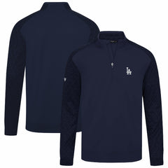 Los Angeles Dodgers Levelwear Aztec Insignia 2.0 Quarter-Zip Pullover Top - Navy