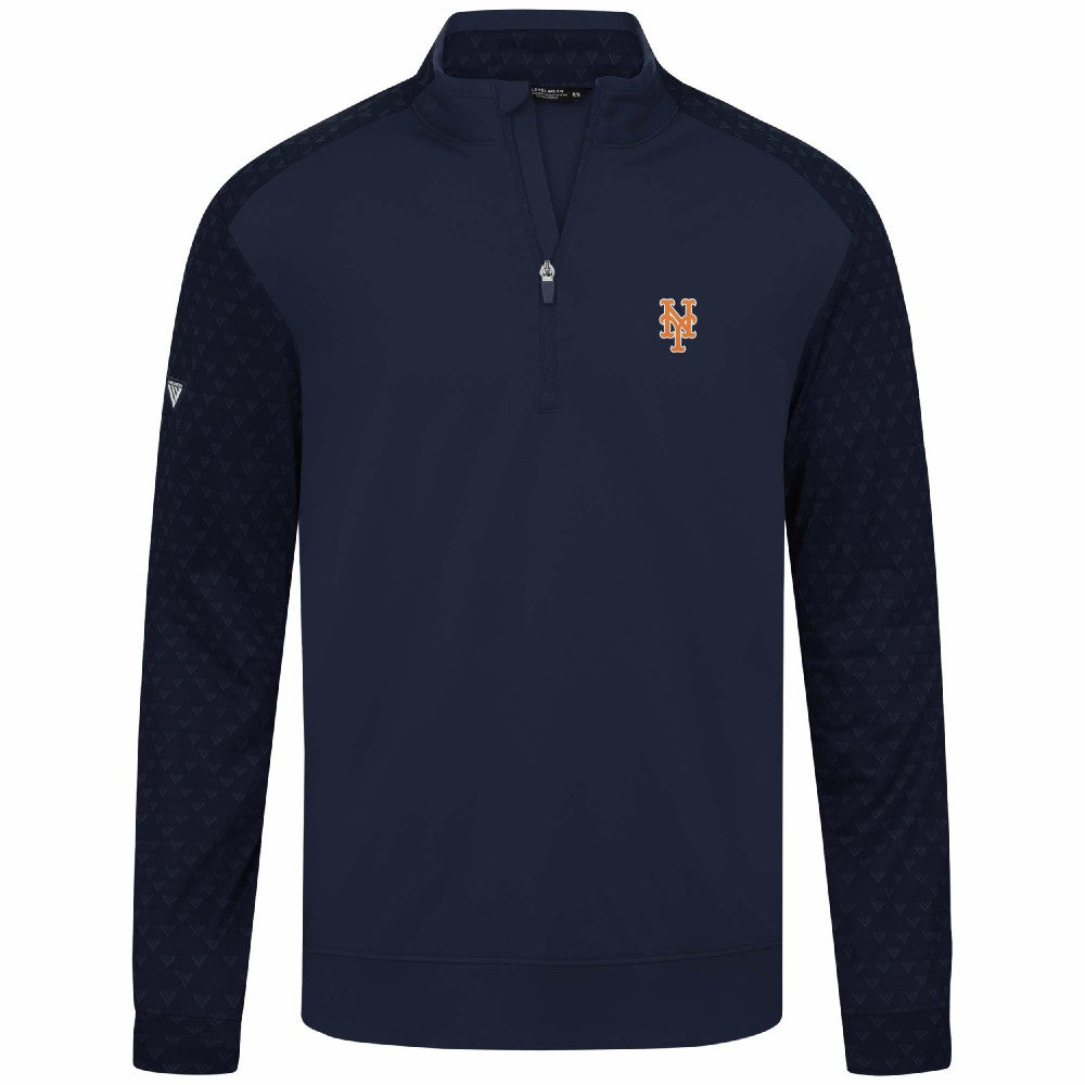 New York Mets Levelwear Aztec Insignia 2.0 Quarter-Zip Pullover Top - Navy