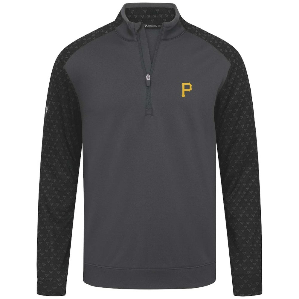 Pittsburgh Pirates Levelwear Aztec Insignia 2.0 Quarter-Zip Pullover Top - Charcoal