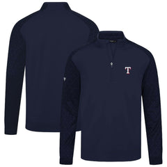 Texas Rangers Levelwear Aztec Insignia 2.0 Quarter-Zip Pullover Top - Navy