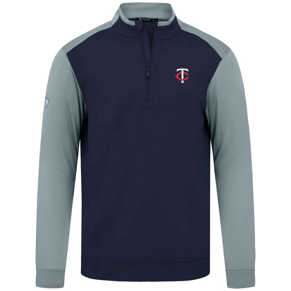 Minnesota Twins Levelwear Insignia 2.0 Quarter-Zip Pullover Top - Navy