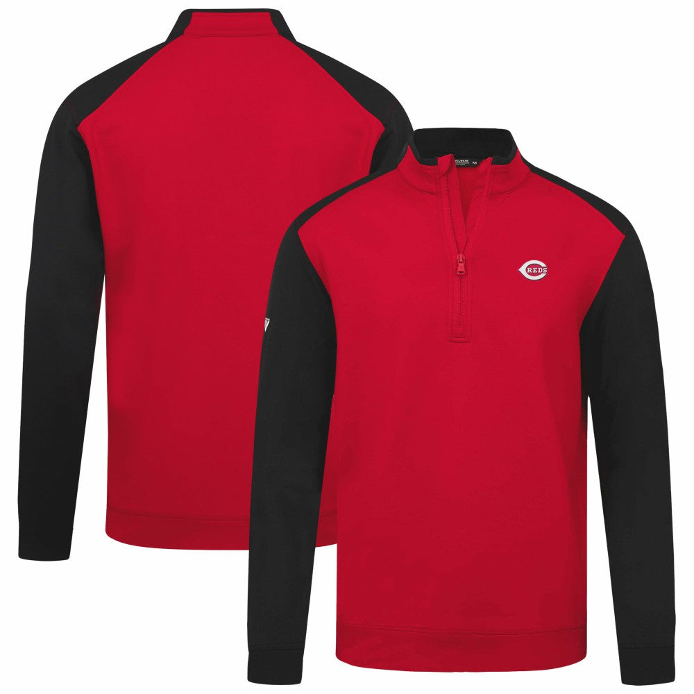 Cincinnati Reds Levelwear Insignia 2.0 Quarter-Zip Pullover Top - Red