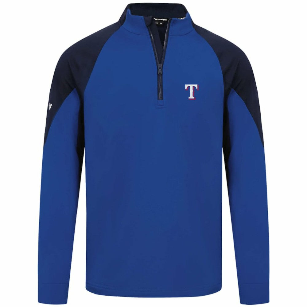Texas Rangers Levelwear Cadet Insignia 2.0 Raglan Quarter-Zip Jacket - Royal