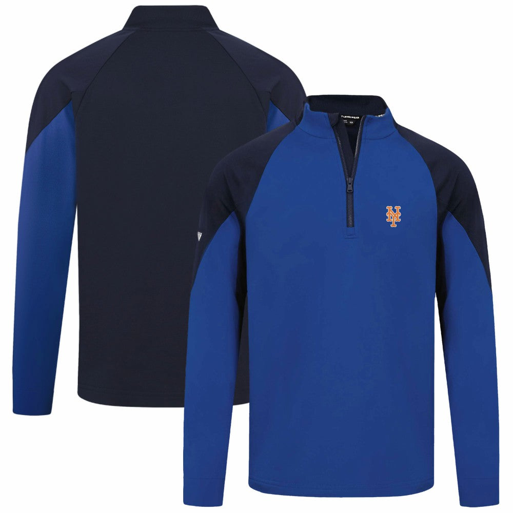 New York Mets Levelwear Cadet Insignia 2.0 Raglan Quarter-Zip Jacket - Royal