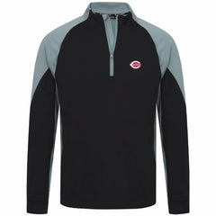Cincinnati Reds Levelwear Cadet Insignia 2.0 Raglan Quarter-Zip Jacket - Black