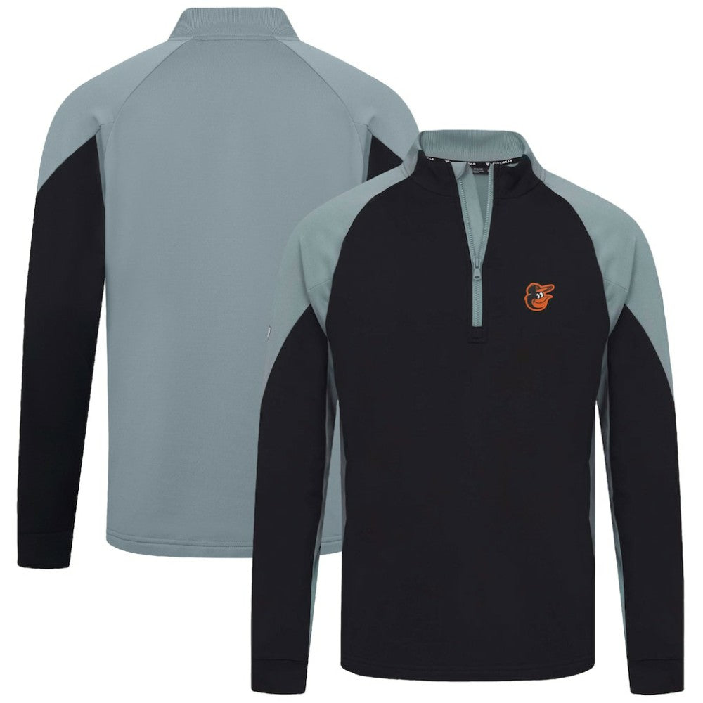 Baltimore Orioles Levelwear Cadet Insignia 2.0 Raglan Quarter-Zip Jacket - Black