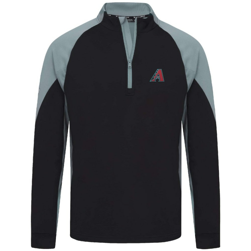 Arizona Diamondbacks Levelwear Cadet Insignia 2.0 Raglan Quarter-Zip Jacket - Black