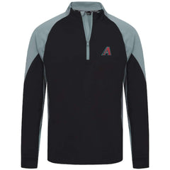 Arizona Diamondbacks Levelwear Cadet Insignia 2.0 Raglan Quarter-Zip Jacket - Black