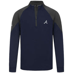 Atlanta Braves Levelwear Cadet Insignia 2.0 Raglan Quarter-Zip Jacket - Navy